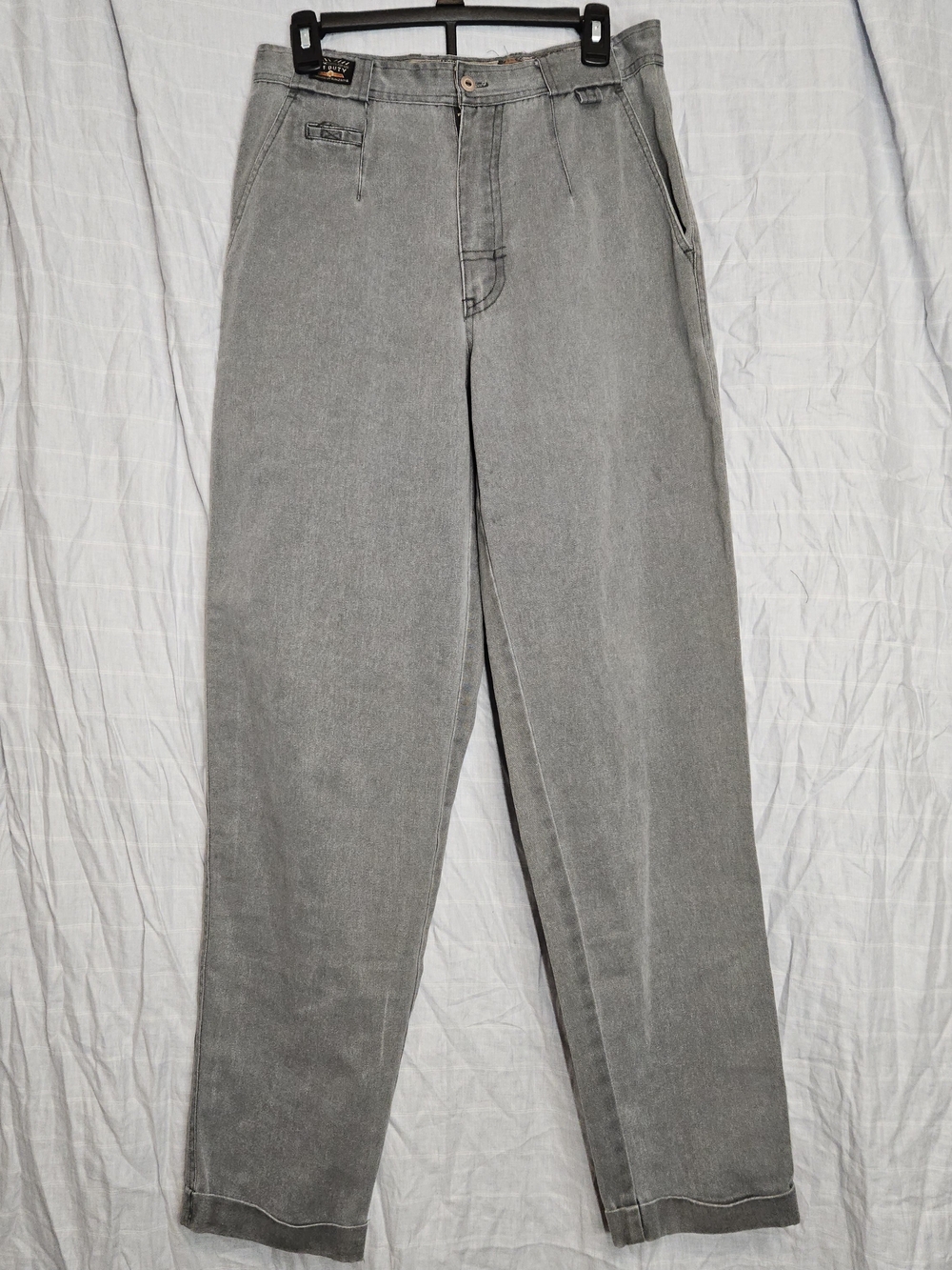 Bugle Boy Men's Light Gray Straight Jeans